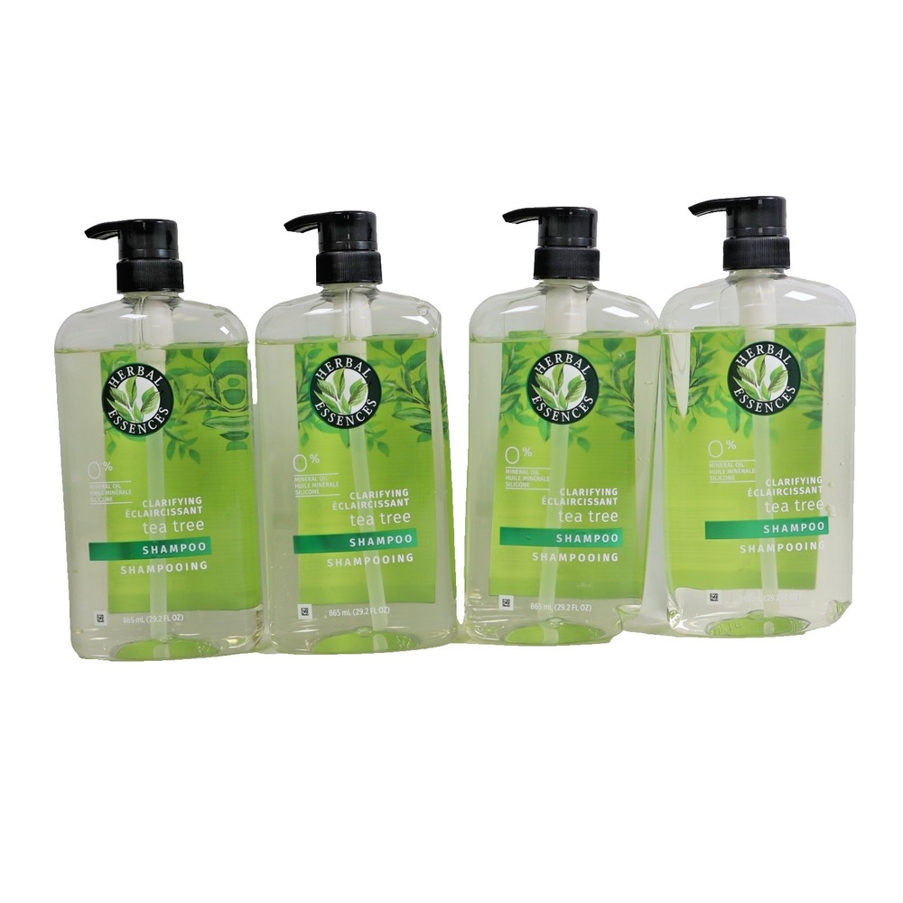 4 PACK Herbal Essences Clarifying Shampoo with Tea Tree 29.2 fl oz Each